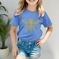 thumbnail image 2 of TZEWGL Tees For Infnat Short Sleeve Cartoon Printed Round Neck Top For Toddlers size 10-11T, 2 of 5