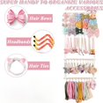 thumbnail image 6 of Headband Holder Hair Bows Organizer for Girls, Baby Headbands Hair Accessories Organizer Storage Wall Hanging Decor for Toddler Girls Room, 6 of 7