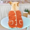 thumbnail image 4 of Abrigos tipo suéter para perros pequeños, ropa para cachorros, abrigos tipo suéter para chihuahua, suéteres de invierno para cachorros y gatos (naranja), 4 of 5