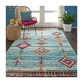 thumbnail image 5 of Nourison Moroccan Casbah 6'7" x 9'6" (7' x 10') Aqua Area Rug Bohemian Transitional by Nourison, 5 of 8