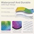 thumbnail image 2 of Rainbow Print Picnic Blanket Waterproof Beach Blankets Sandproof Large Mat with Storage Bag Camping Grass Travel Hiking Park 78"x78", 2 of 6