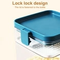 thumbnail image 2 of Clear Plastic Sealed Food Tank Moisture-proof Fresh-keeping Storage Box Snack Cereal Jar Container  Yellow  M, 2 of 10