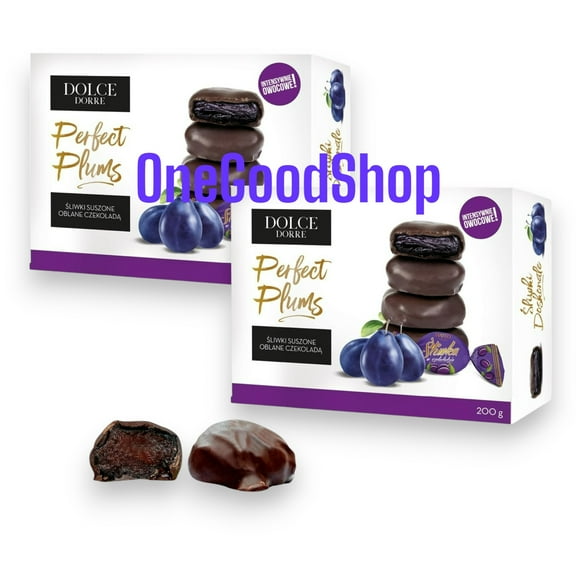 MATEO -SLIWKI SUSZONE OBLANE CZEKOLADA- Perfect Plum in Chocolate 200g - 2 Pack
