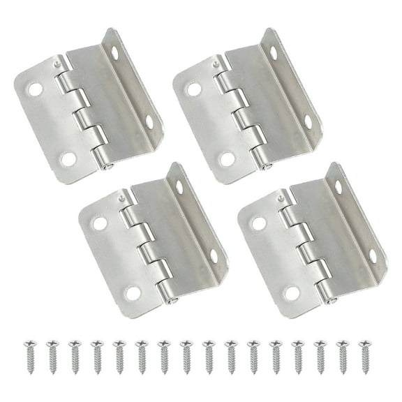 Uxcell Tri Fold Hinge Half-Surface Hinges Three Folding Hinges with Screw 4