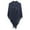 Navy, variant on Stylish Horn Buckle Tassel Cape Wrap for Elegant Warmth and Versatile Fashion Outerwear Grey One Size