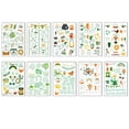 thumbnail image 3 of EWSFHUI St. Patrick's Day Tattoos Stickers Irish Tattoo Sticker Shamrock Tattoos Sticker Green Festival Rave Stickers Set Party Tattoos Decorations (Style E), 3 of 6