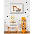 thumbnail image 3 of Marmont Hill E x cavator Truck Framed Wall Art, 30.00" x 1.50", 3 of 6