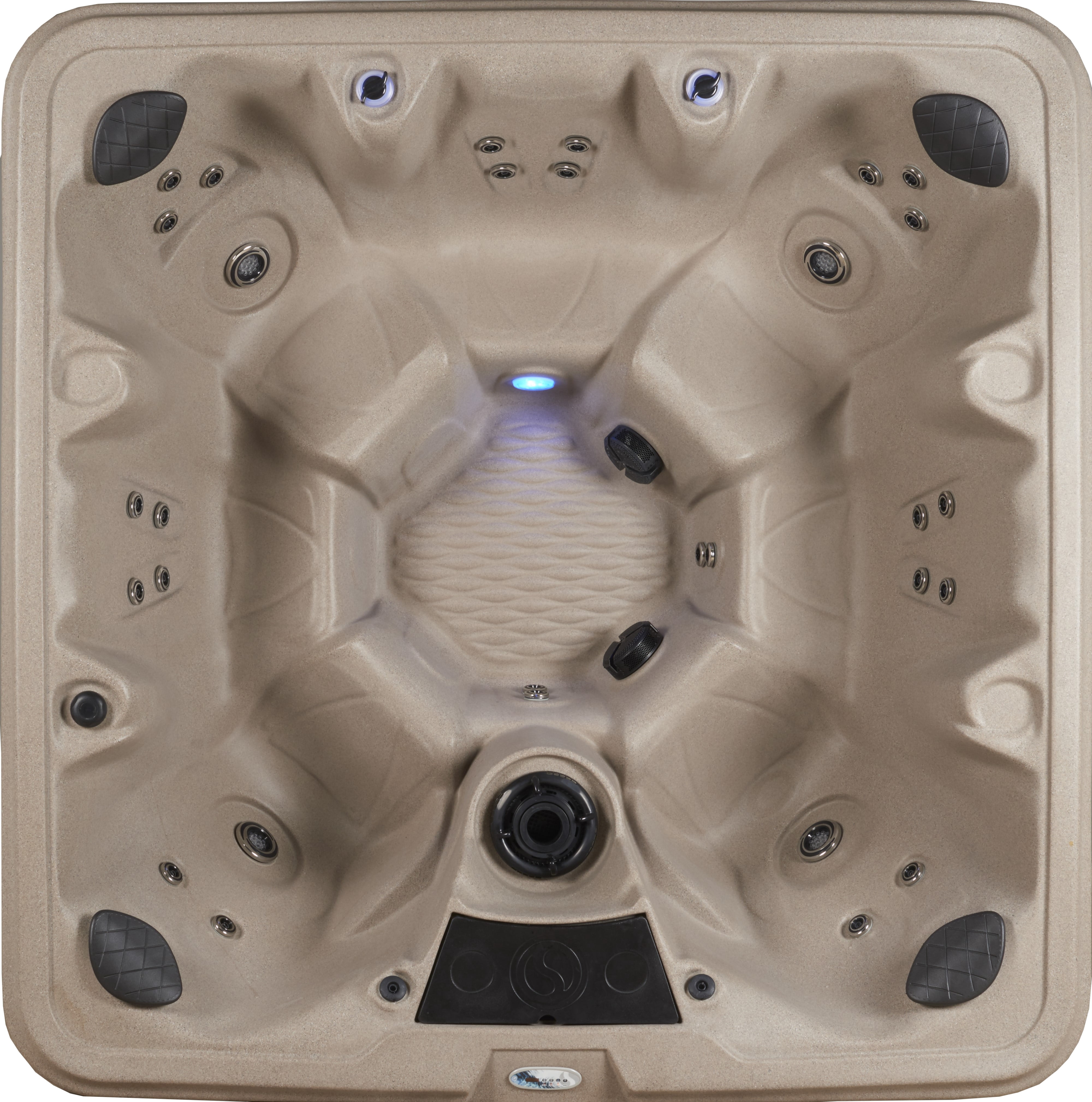 Aqualife by Strong Spas Palm Beach 6 Person 69-Port Non-Lounger Spa, 30 Jets, Cobblestone