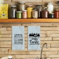 thumbnail image 2 of Camping Kitchen Towels Set of 2 - Happy Camper Camping Dish Towels, Camper Towels, Camper Hand Towels, Camping Towels for Camper, Camping Decor for Camper RV, Camper Gifts, 18x26 Inches, 2 of 4