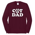 thumbnail image 2 of Wild Bobby, Best Cat Dad Daddy Gift, Pop Culture, Men Long Sleeve Shirt, Maroon, Medium, 2 of 3