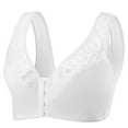 thumbnail image 7 of SCSAlgin Women's Front Closure Bras Racerback No Underwire Plus Size Full Coverage Lace Bra, 7 of 7