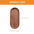 thumbnail image 2 of LAMIRO Snack Plate Wood Tray Wooden Boards for Serving Food,Serving Platters and Trays,Coffee Table Tray,Wooden Vanity Tray, 2 of 7