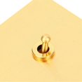 thumbnail image 3 of AC250V Toggle Switch 1 Gang 2 Way Power Toggle Switch with Gold Color Stainless Steel Panel and Insulated PC Base, 3 of 4