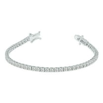 SZUL Women's 6 Carat TW Lab Grown Diamond Tennis Bracelet in 14K White Gold (G-H Color, VS1-VS2 Clarity)