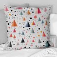 thumbnail image 1 of Designart "Light Pink Pattern Of Tiny Triangles" Geometric Throw Pillow - Modern Pillow For Couch - Insert And Pillows Covers For Bedroom Decor, 1 of 5