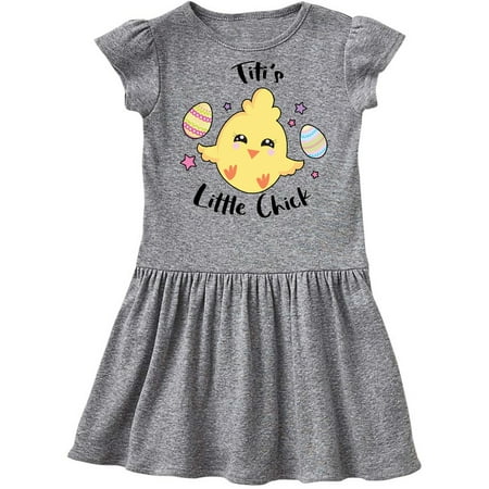 

Inktastic Happy Easter Titi s Little Chick Gift Toddler Girl Dress