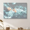 thumbnail image 1 of PixonSign Canvas Print Wall Art Clownfish Swims Through Coral Amphibians Ocean Photography Realism Nautical Closeup Colorful Multicolor Ultra for Living Room, Bedroom, Office - 24"x36", 1 of 5
