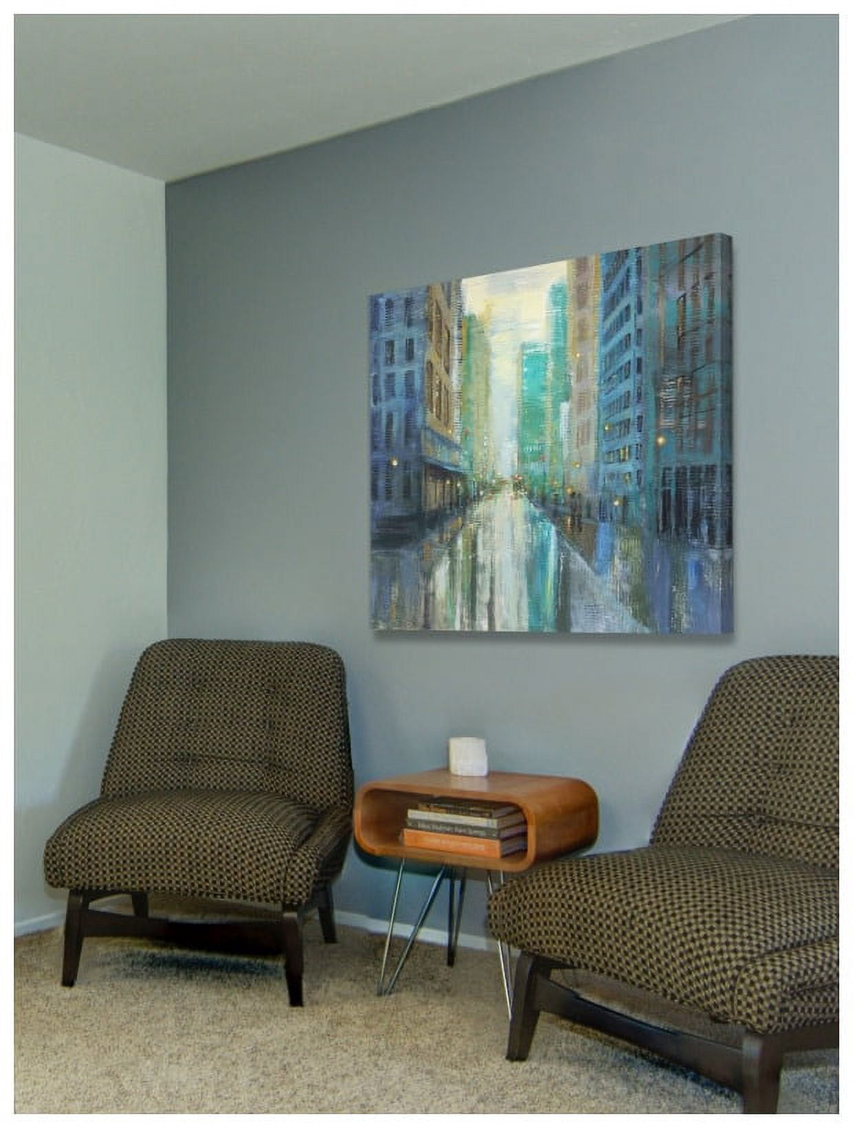 "Metro Lights III" Painting Print on Wrapped Canvas