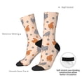 thumbnail image 4 of Rateoe Funny Chicken for Women Casual Calf Socks - Cute Crew Socks - Thin Soft Above Ankle Socks Size 5-11, 4 of 6
