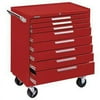 Kennedy Industrial Series Roller Cabinet, 34 in x 20 in x 40 in, 8 Drawers, Smooth Red - 1 EA (444-348XR)