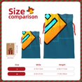thumbnail image 3 of Zufioo Geometry Dash Print Christmas Drawstring Gift Bags, Holiday Party Packaging Bags, Suitable for Holiday Gift Decorations-Medium, 3 of 7