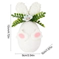 thumbnail image 3 of Xecvkr Simulated Easter Egg Decorative Hanging Ornament Indoor Party Wall Display Window Flexible Placement Detailed 1 Piece White, 3 of 6
