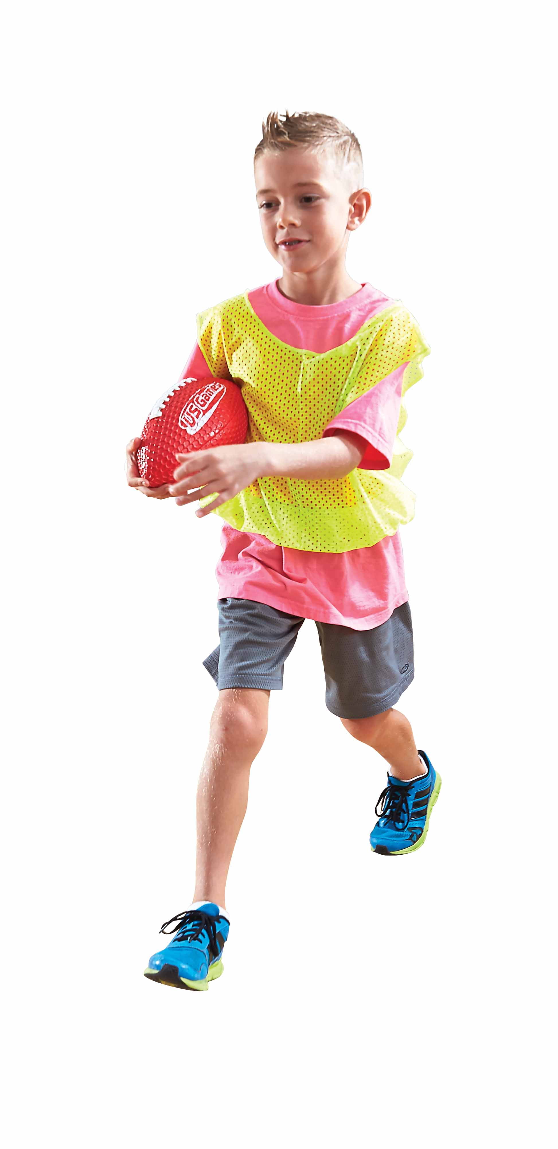 US Games EZ Grab Junior Multicolor Footballs, 6-Pack