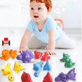 thumbnail image 2 of Matching Dinos Toys - 26 Pieces, Counting & Sorting Toy, Shape & Colour Sorting, Letters Dinos Toys, ducational Learning Toys for 18 Months - 3 Years Old Toddlers Boys Girls, 2 of 6