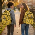 thumbnail image 3 of Pzuqiu Yellow Excavator 17 Inch Backpacks for Boys Kids Shoulder Bookbags Lightweight Laptop School Bags Breathable College Students Backpacks for Hiking Camping Age 6-18, 3 of 7
