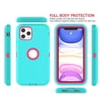 thumbnail image 2 of iPhone 11 Pro Max Cases, Sturdy Phone Case for iPhone 11 Pro Max 6.5", Tekcoo Full-Body Shockproof Protection Heavy Duty Armor Hard Plastic & Shock Absorption Rubber Rugged Bumper 3-in-1 Case Cover, 2 of 7