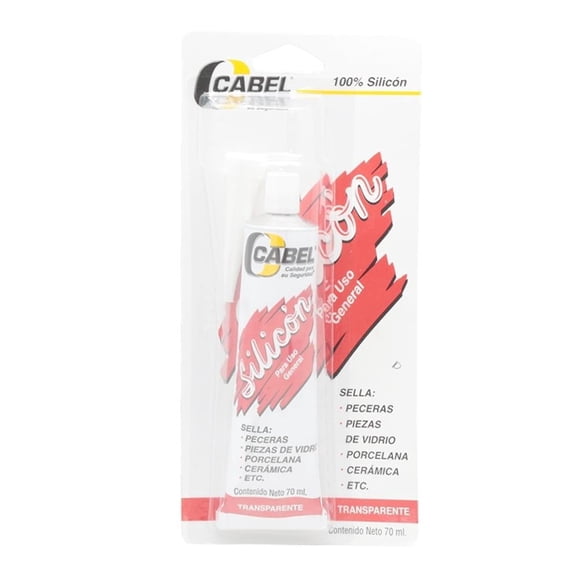 Silicón Cabel transparente 70 ml