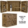 thumbnail image 4 of Excello Global Products Barndoor Bartender Cabinet with 12 Piece Bar Tool Set: The Perfect Kit for Home Bartenders (Rustic Brown), 4 of 8