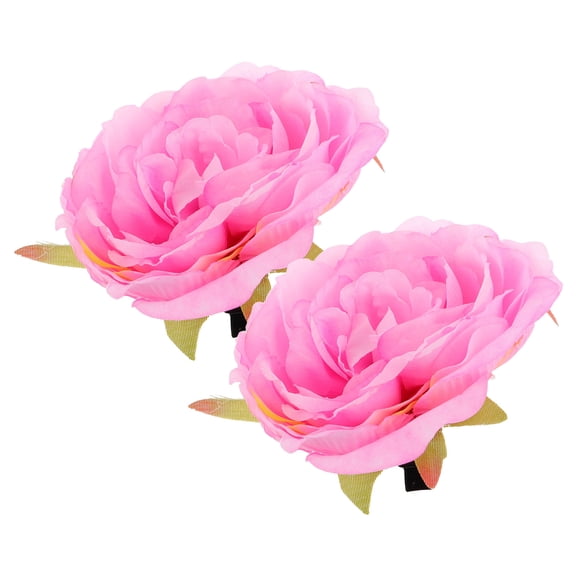 RENACLIPY 2pcs Hawaiian Flower Hair Clips Floral Cloth Accessories for Special Occasions and Everyday Wear