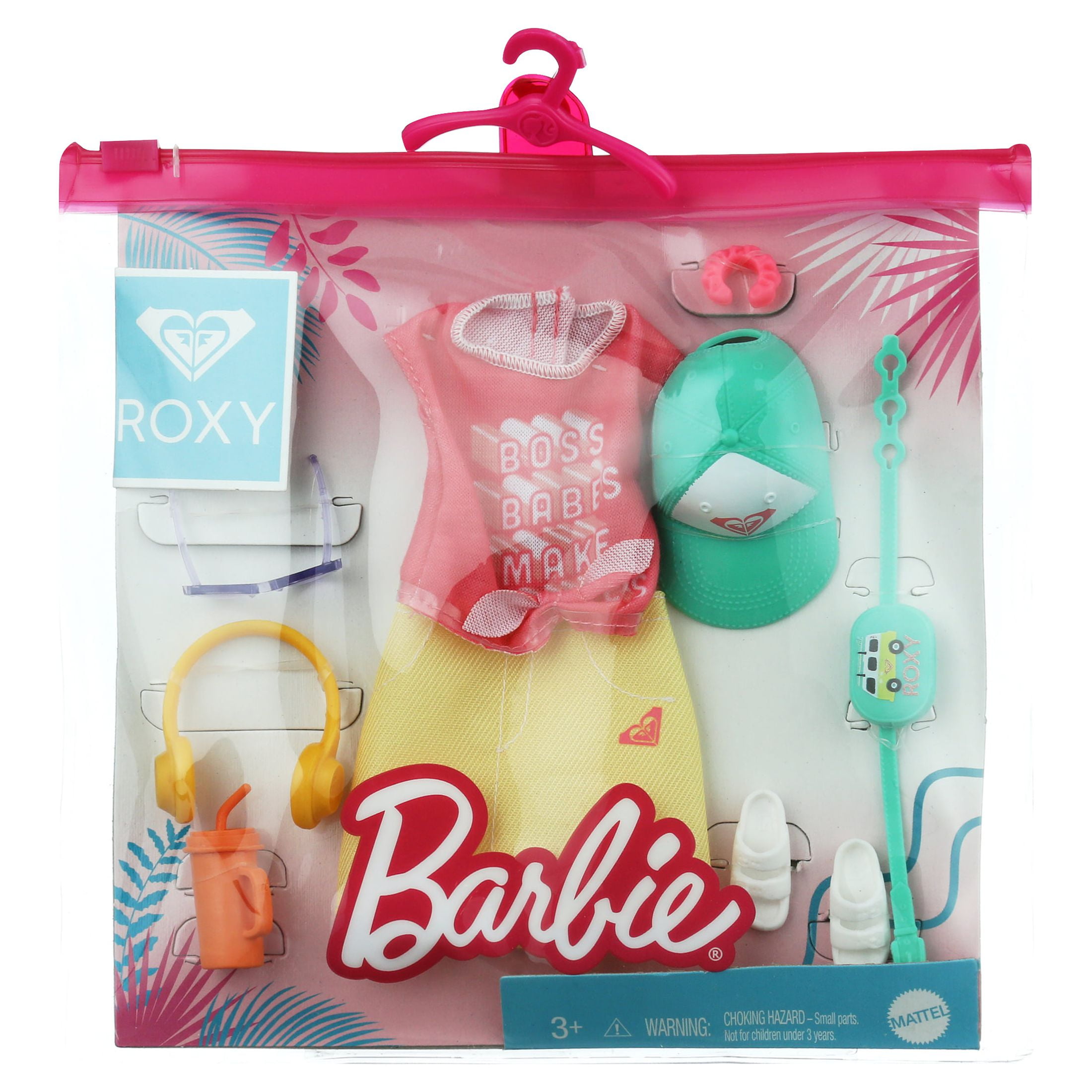 Barbie Fashions Complete Looks 4 of Doll Clothes Inspired by Popular Brand  Roxy, Complete Look with Outfit & Accessories Dolls, Gift for Kids 3 to 8