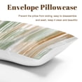 thumbnail image 5 of Pastel Green and Beige Queen Size Comforter Set – 3 Piece Queen Comforter Set - Soft Microfiber All Season Queen Comforter by Conrad’s Limited Collections, 5 of 5