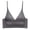 Dark Gray, variant on Bras for Women Spring Summer Solid Color V Neck Triangle Cup Built In Print Thin Strap Pullover Racerback Tank Style Bra for Daily Wear Bras for Women