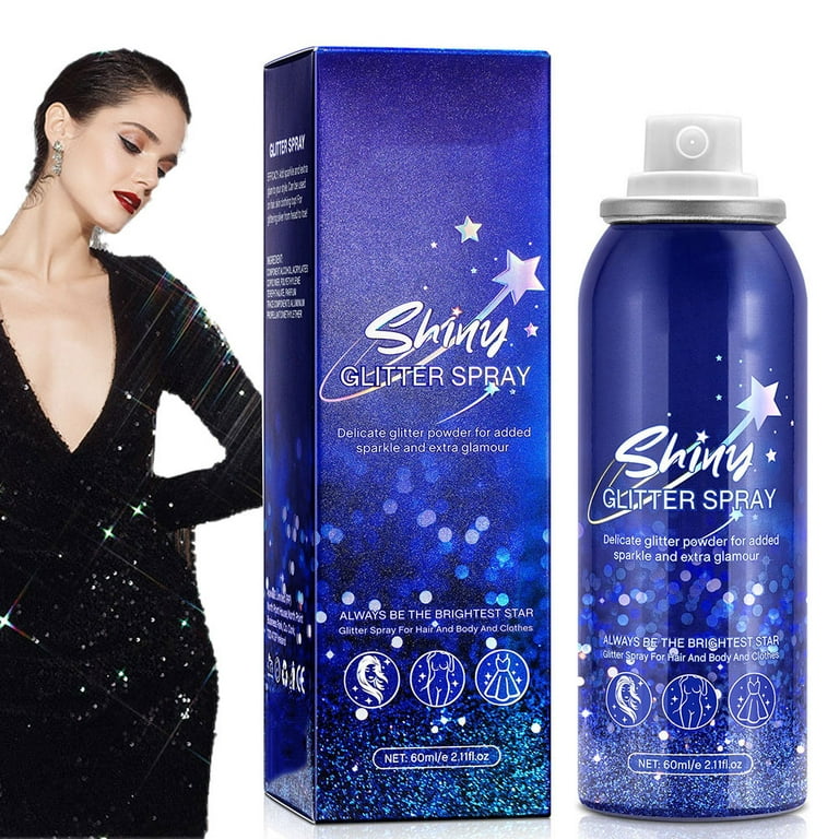 AOOWU Glitter Powder Spray Shiny Body Glitter Spray for Women