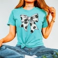 thumbnail image 2 of Soccer Coquette Bow Shirt for Women and Teens Soccer Season Oversized Tee for Player Coach Fan Seafoam Shirt Adult 2X-Large, 2 of 4