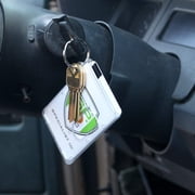 Heavy Duty Fuel Card/ID Badge Holders with Keyring - Holds Two Cards - Clear Rigid Plastic ID Holder Keychain - Attach Keys & Protect License and a Credit Card by Specialist ID