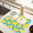 thumbnail image 6 of Ryvnso Cow Print Dish Drying Mat for Kitchen Countertop 16x18 Small Dish Pad Drainer Rack Dish Sink Mats, 6 of 7
