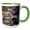 Green/White, variant on 3drose, Brooklyn Mine Road, Old Dale Mining District, Mojave Desert, Ca 3., 11oz Mug