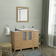 thumbnail image 3 of Vanity Art 48" Single Sink Freestanding Bathroom Vanity Set with Ceramic Top and Mirror, 3 of 10