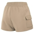 thumbnail image 3 of Women's WEAR by Erin Andrews Tan Chicago Cubs Shorts, 3 of 5