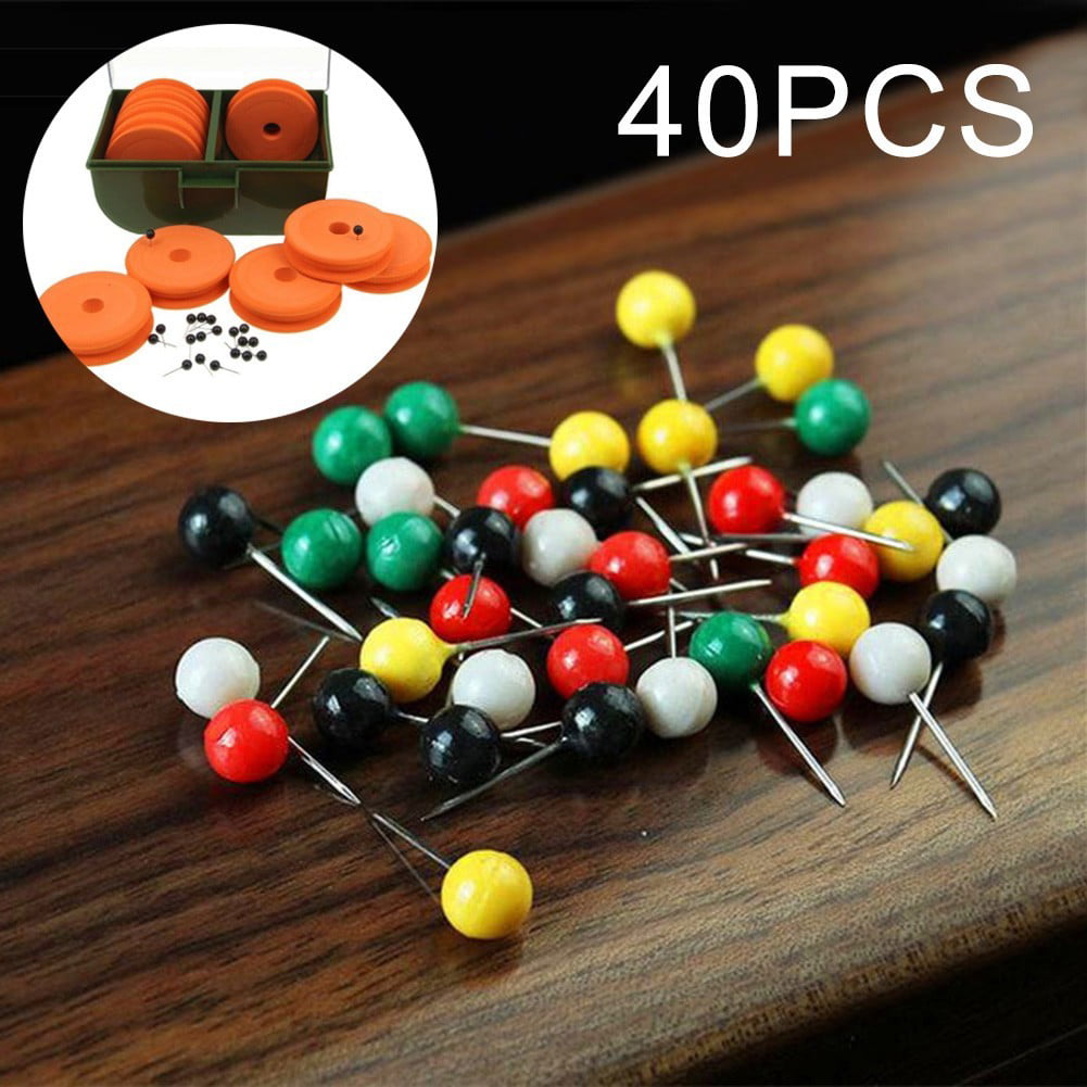 40pcs Mix Color Rig Safe Spare Pins Carp Fishing Rig Box Winder Pin High Quality 