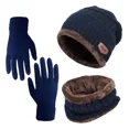 thumbnail image 3 of Gorros Bufanda Guantes Conjunto Frio Invierno Unisex De Lana, 3 of 8