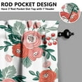 thumbnail image 5 of Floral Cottage Curtains 24 Inch - 3 Panel Vintage Farmhouse Set with Bohemian Botanicals, Rod Pocket for Country Kitchen Decor, 5 of 6