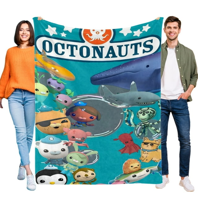 Octonautas anti-pilling, suave, ligera, esponjosa y acogedora de lujo para hogar y cocina – Perfecta para niños y adultos,130X150cm