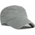 thumbnail image 7 of Knit Mesh Baseball Cap for Women Summer Yarn Trucker Hats Breathable Outdoor Hat, 7 of 7