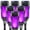 Purple, variant on Outdoor Solar Lights, 4 Pack LED Waterproof Solar Garden Lights with Flickering Flame, Outside Lighting Decoration for Patio Garden Yard Pathway Landscape