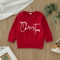 thumbnail image 2 of Baby Christmas Sweatshirt,Letter Print Graphic Oversized Sweatshirts Pullover Top Crew Neck Xmas Christmas Sweatshirt Holiday Casual Top 2-3 Years, 2 of 5
